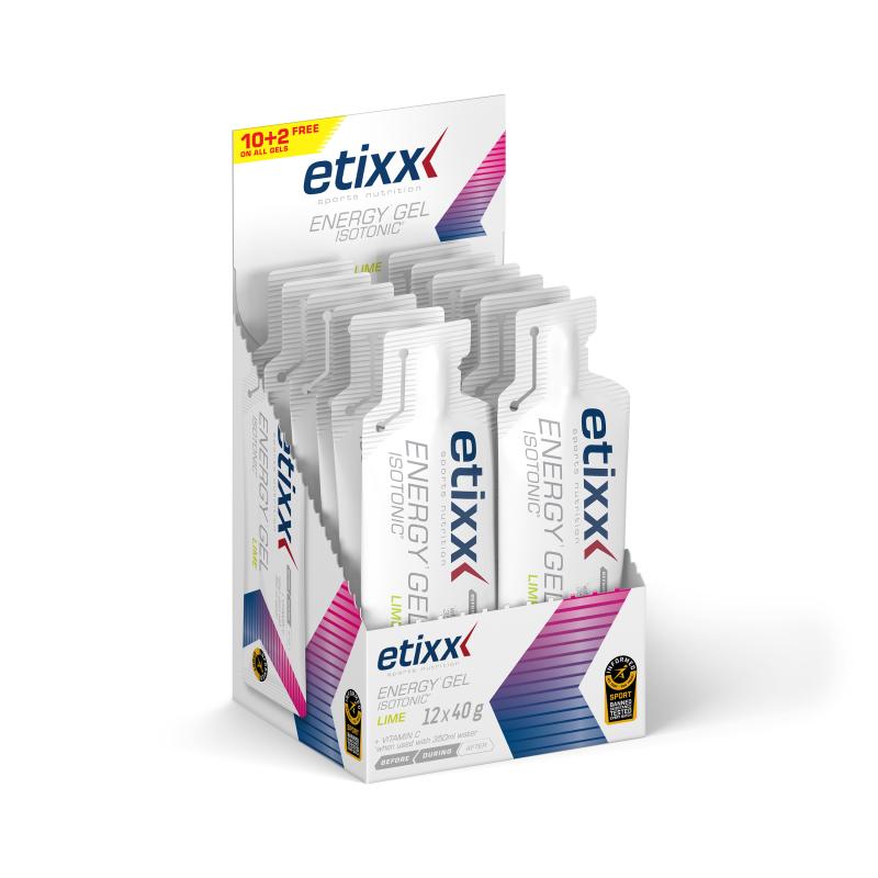 Etixx - ETIXX ISOTONIC ENERGY GEL LIME 12X40G