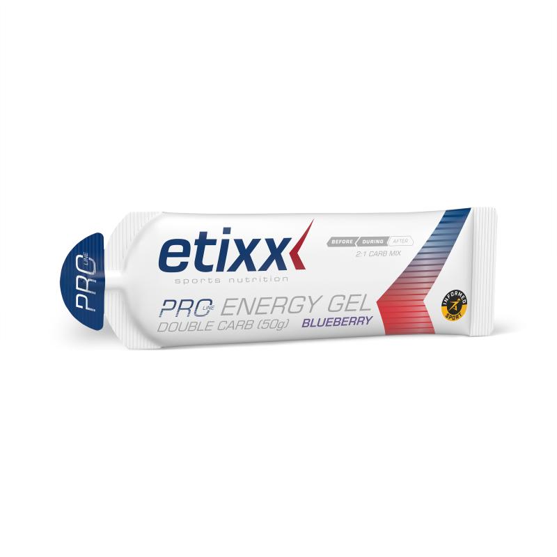 Etixx - ETIXX DOUBLE CARB ENERGY GEL PRO LINE BLUEBERRY 12X60ML