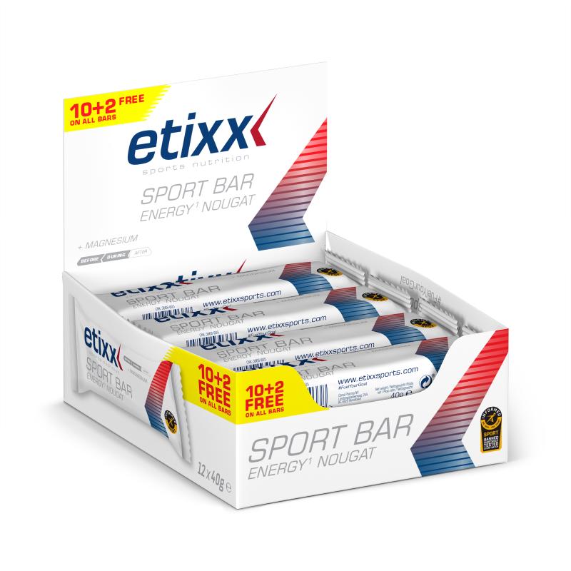 Etixx - ETIXX ENERGY NOUGAT SPORT BAR 12X40G