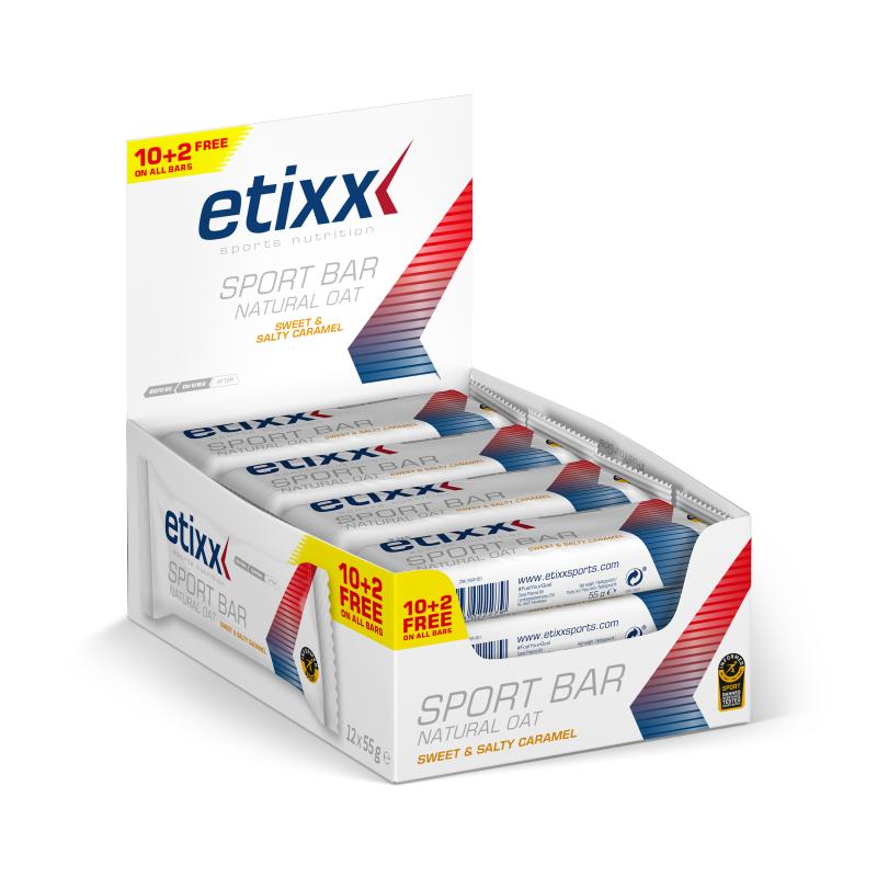 Etixx - ETIXX NATURAL OAT BAR SWEET&SALTY CARAMEL 12X55G