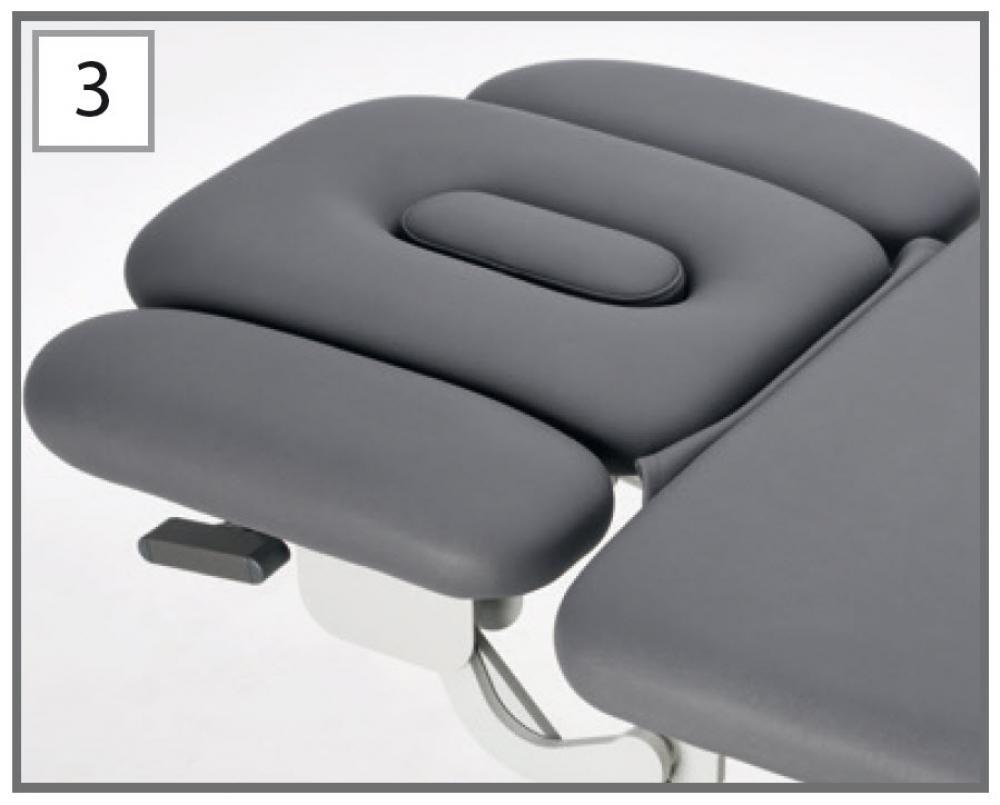 X-tension - OPTIE 3 delig kopstuk voor behandeltafel PEXX2