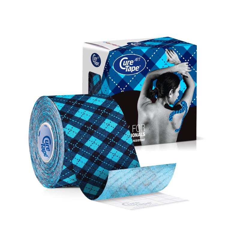Curetape Cure_Tape_Art_Tartan_Blue_5cm_x_5m__per_6