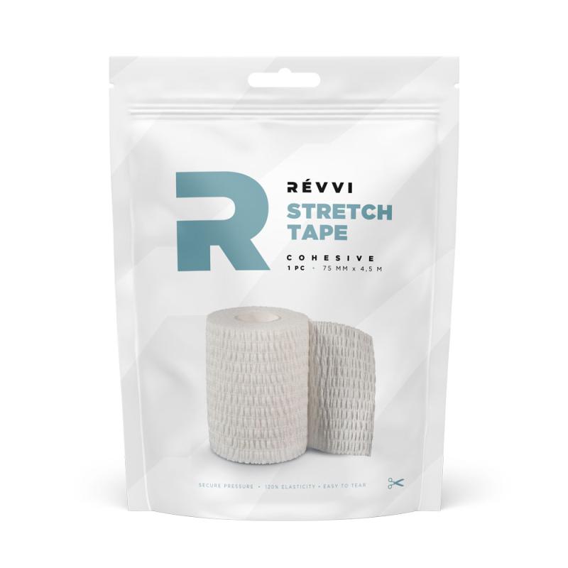 Révvi - Revvi  STRETCH tape (cohesive) – 75mm x 4,5m – 1 roll--closable bag