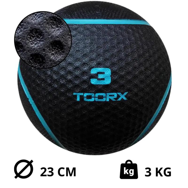 Toorx - Toorx medicine ball – bleu– 3kg