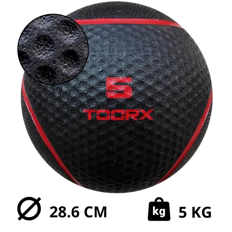 Toorx - Toorx medicine ball – rouge– 5kg